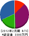 松井産業 貸借対照表 2012年2月期