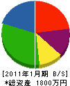 佐々木住宅設備 貸借対照表 2011年1月期