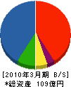 成和リニューアルワークス 貸借対照表 2010年3月期