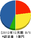 篠竹工務店 貸借対照表 2012年12月期