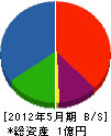 小川電気設備 貸借対照表 2012年5月期