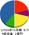 小坂建設工業 貸借対照表 2009年10月期