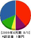 筒井工務店 貸借対照表 2009年4月期