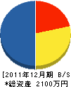 山本でんき 貸借対照表 2011年12月期