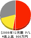 菅野建材 損益計算書 2008年12月期