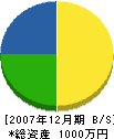穂坂設備工業 貸借対照表 2007年12月期