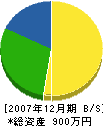 星本電気工事 貸借対照表 2007年12月期