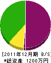龍松造園 貸借対照表 2011年12月期