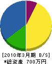 田口電気 貸借対照表 2010年3月期