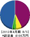 池田建設 貸借対照表 2012年4月期