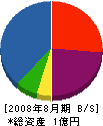 平田建設 貸借対照表 2008年8月期