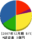 道北土木 貸借対照表 2007年12月期