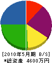 信田住設 貸借対照表 2010年5月期