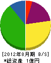 桜木建設 貸借対照表 2012年8月期
