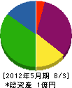 松本設備 貸借対照表 2012年5月期