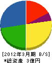 山陽エンタープライズ 貸借対照表 2012年3月期