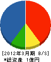 寒澤建設 貸借対照表 2012年3月期