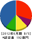 千代田テクノル 貸借対照表 2012年6月期