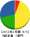 江別興陽電気工事店 貸借対照表 2012年2月期