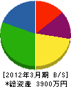 壱岐電話工業 貸借対照表 2012年3月期