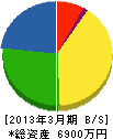 前川電設 貸借対照表 2013年3月期