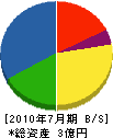 川南工業 貸借対照表 2010年7月期
