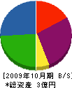 日商建材 貸借対照表 2009年10月期