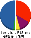 千葉東工シャッター 貸借対照表 2012年12月期