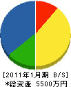 松隈産業 貸借対照表 2011年1月期