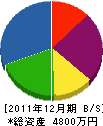 東京ボイラ工業 貸借対照表 2011年12月期