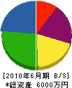 栗崎建設 貸借対照表 2010年6月期