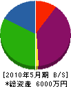 安田設備 貸借対照表 2010年5月期