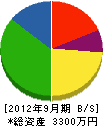 佐坂土建 貸借対照表 2012年9月期