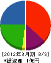 大澤建設工業 貸借対照表 2012年3月期