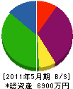 島田建産 貸借対照表 2011年5月期