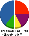 ヨシタケ建設 貸借対照表 2010年6月期