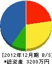 山本ハウス工業 貸借対照表 2012年12月期