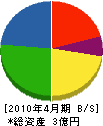 竹内工業 貸借対照表 2010年4月期