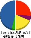 稲村建設 貸借対照表 2010年6月期
