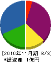 九州エアコム 貸借対照表 2010年11月期