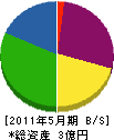 永田工務店 貸借対照表 2011年5月期