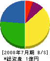 永田実産業 貸借対照表 2008年7月期