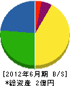 鈴木興電 貸借対照表 2012年6月期