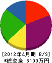 神戸電気 貸借対照表 2012年4月期