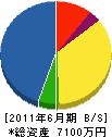 庭弘造園 貸借対照表 2011年6月期