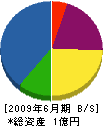富田建設 貸借対照表 2009年6月期