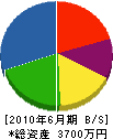 百田造園 貸借対照表 2010年6月期