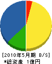横村建設 貸借対照表 2010年5月期