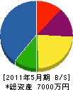 佐々木電機 貸借対照表 2011年5月期