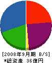 宇佐美組 貸借対照表 2008年9月期